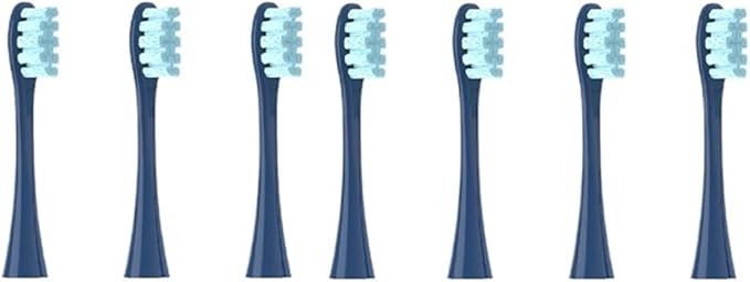 Compatible for Oclean 7pcs Replacement Heads Brush Flow/X/X PRO/ Z1/ F1/ One/Air 2 /SE Soft Sonic Toothbrush Vacuum Bristle(Orange)