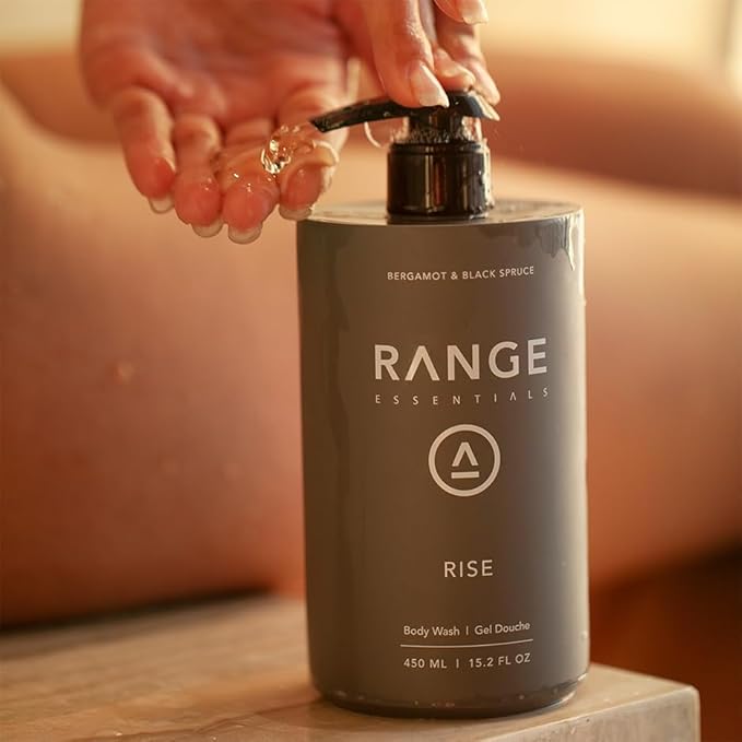 Renew Body Wash Sandalwood Scent Moisturizing Hydrating Gentle Clean Shower Gel Paraben-Free Sulfate-Free Natural Ingredients Hyaluronic Acid Men Women 450mL (15.2oz)