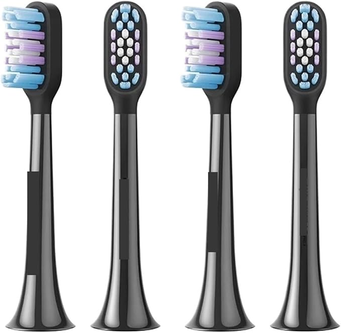 Electric Toothbrush Head T501/T501C Bright White Caring Replace Teeth Heads 2/4 PCS(4pcs Black)