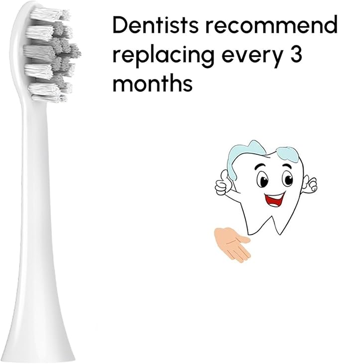 12pcs Replacement Toothbrush Brush HeadsCompatible for Pro1100 2100 4100 5100 6100