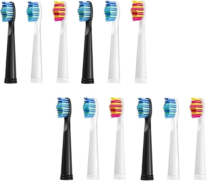 5-10Pcs Replacement Brush Heads Compatible for Seago Fairywill Electric Toothbrush FW SG 507 508 515 Bristle(5pcs Pink)