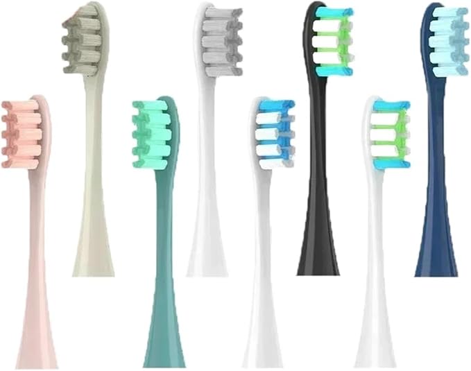 6PCSCompatible for X/PRO/ Z1/ F1/ One/Air 2 /SE Electric ToothbrushCompatible for Adults Replacement Hot Sonic Cleaning Heads(6Pcs8)