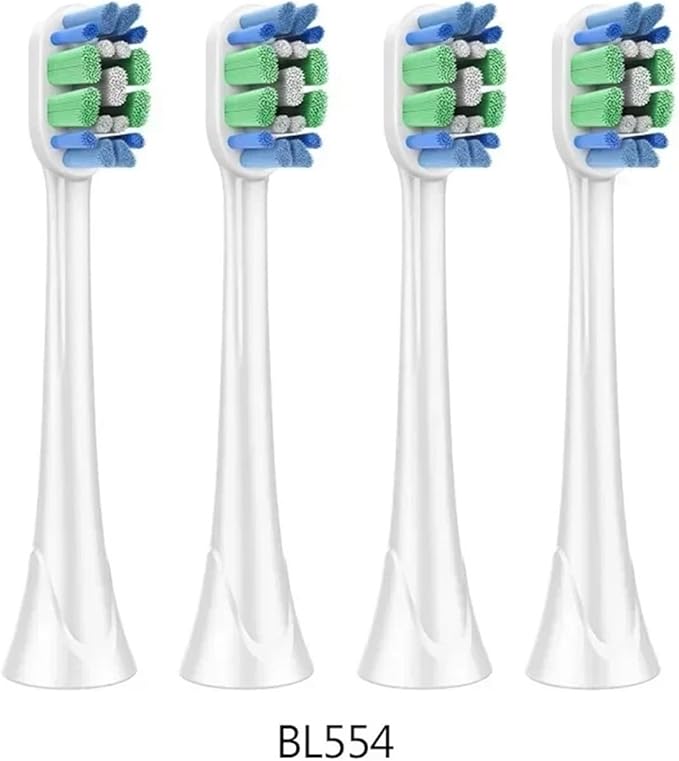 4 PCS Toothbrush Replacement Head for HX3/6/9 Series Soft Bristles Nozzles Tooth Brush Heads(BL554)