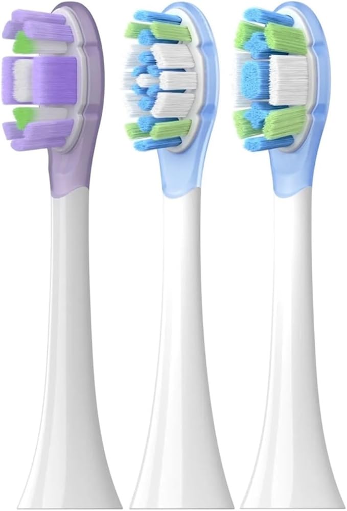 16PCS Replacement Brush Heads Compatible for Oscillation Electric Toothbrush Pro MES610 MES609 Head Soft Bristle(White)