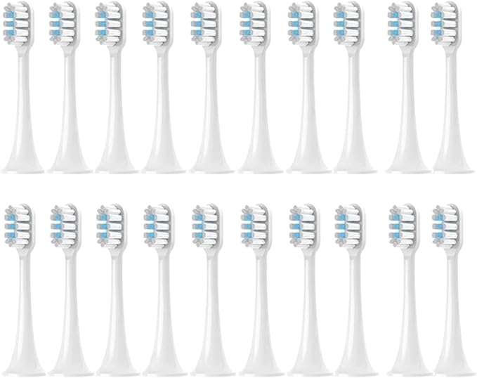 T300/T500/T500C/T700 Replacement Toothbrush Heads for Soft Bristle Brush(White-20pcs)