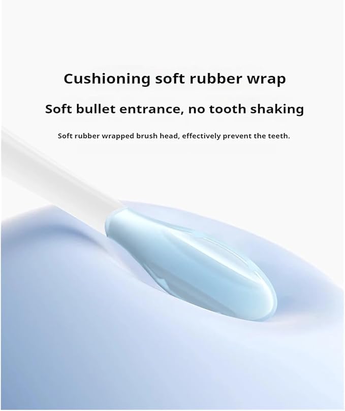 4/8PCS Replacement Brush HeadsCompatible For Xiaomi Compatible For MijiaMES609/610 Pro Sonic Electric Toothbrush Sealed Package(8 pcs blue)
