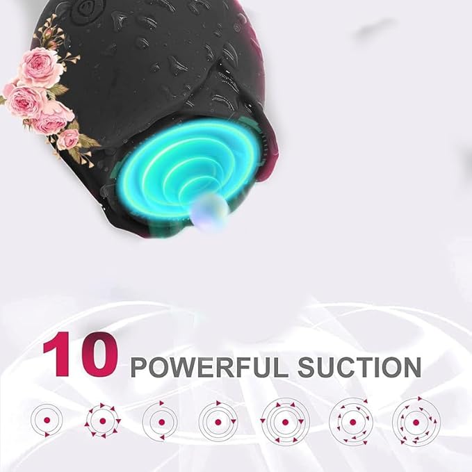 2026 Upgraded Version 10 Intense Suction Patterns 10 Continuous Insertion Rose Adult Tool 2025 Women Toys Automatic Electric Adult Toys Machine USB Rechargeable XJH-Black54