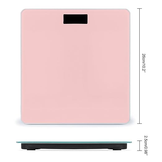 Men's Smart Scale for Body Weight Digital Bathroom Weighing Scale Automatic Switch Energy Saving Scale Pink