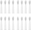 16pcs Replacement Brush HeadsCompatible for J110 / J209Toothbrush Soft Head Deep Clean(16pcs White Head)