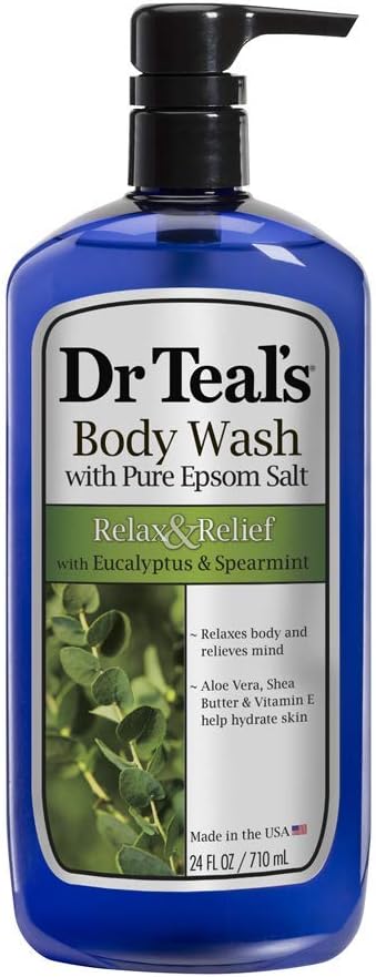 Dr Teal's Body Wash Relax &amp Relief with Eucalyptus &amp Spearmint 24 oz (Pack of 5)