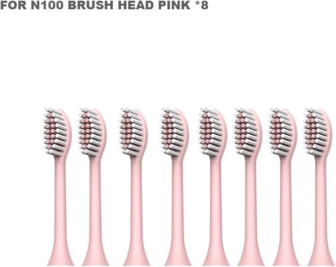 Compatible for 8pcs N100 N105 Toothbrush Replacement Brush Head(White Brush head8)
