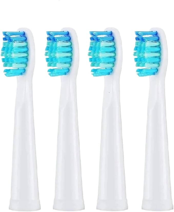 4/8/12/16 Pcs Replacement Brush Heads Compatible For Seago Compatible For Fairywill Electric Toothbrush Head Dupont Bristle Brush(4 Pcs white)