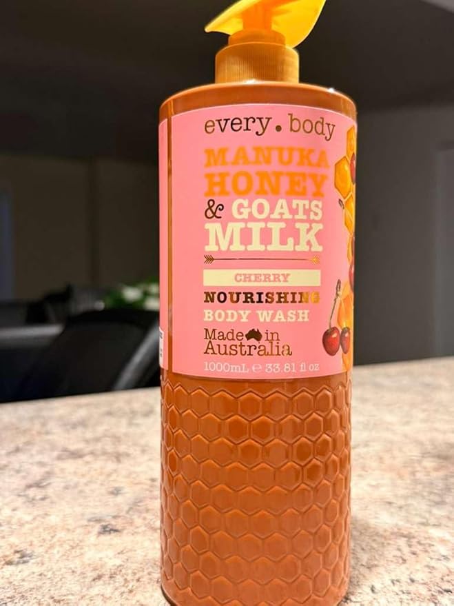 Every. body Manuka Honey &amp Goats Milk cherry Nourishing Body Wash 33.8 Fl oz