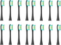 Replacement Brush HeadsCompatible for Oclean X/X PRO/Air 2 /SE / Z1/ F1/ OneDuPont Deep Cleaning Nozzles Sonic Soft Vacuum Bristle Heads(16pcs Black)