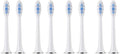 Compatible for SUBORT S7 Brush Heads Electric Toothbrush Replacement(8 White Brush Head)