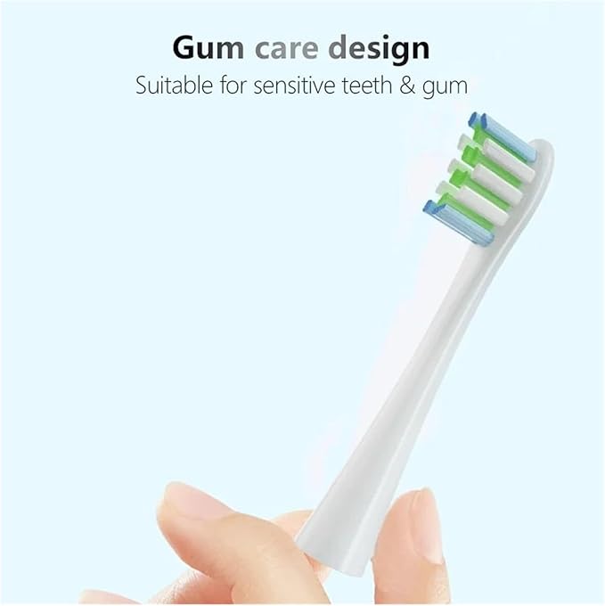 20pcs Replaceable Electric Toothbrush Brush Heads Compatible for X/X PRO/ Z1/ F1/One/Air 2/SE Soft Bristle Nozzles(White)