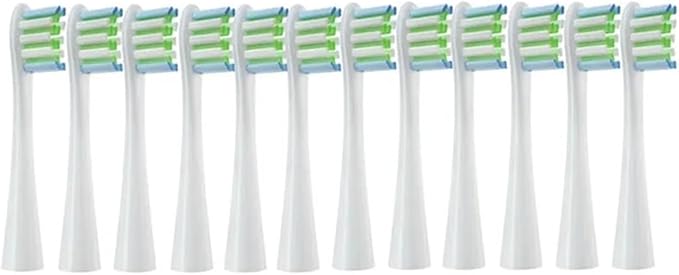 Replacement Brush Heads Compatible for Soft Bristle Nozzles 3 X/X PRO/ Z1/ F1/ One/Air 2 /SE Sonic Electric Toothbrush(12White)