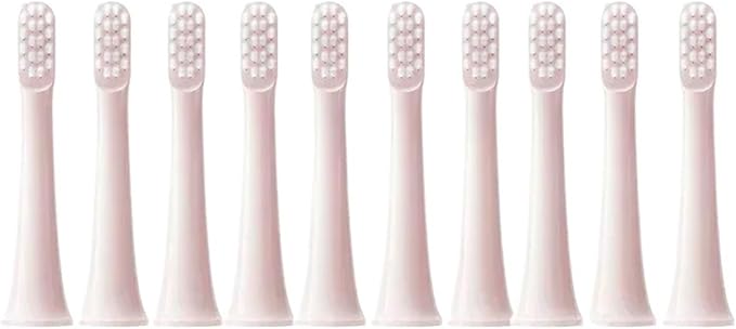 10PCS Compatible for T100 Replacement Brush Heads Electric Toothbrush Vacuum Soft Bristle Suitable Nozzles(10Pink)