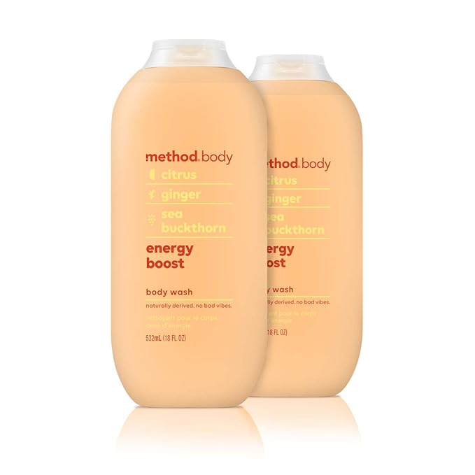 Method Body Wash Energy Boost 18 oz 2 pack Packaging May Vary