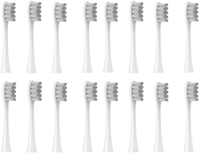 16pcs Replacement Brush HeadsCompatible for X PRO/ Z1/ F1/ One/Air 2 /SE Deep Cleaning Nozzles Soft Vacuum Bristle(Gray)