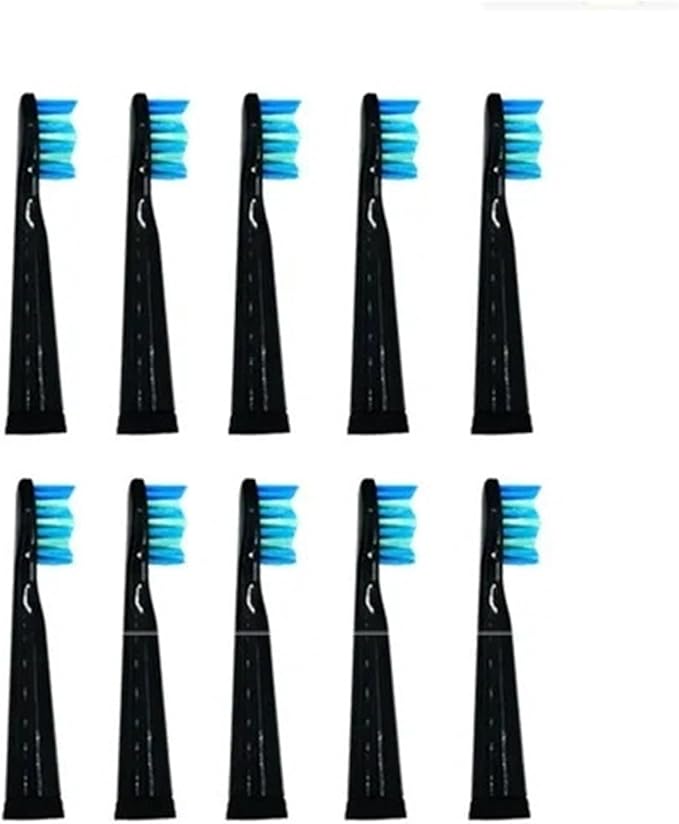 10pcs Compatible for Seago Electric Toothbrush Heads Replacement 899 Set (10 Heads) for SG910/507/958/515/949/575/551(10pcs Replacement b)