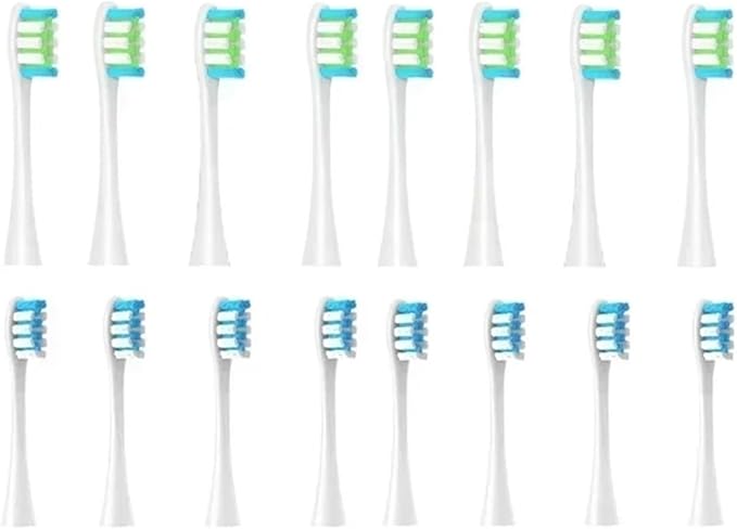 Replacement Brush HeadsCompatibility for Oclean X/X PRO/Air 2 /SE / Z1/ F1(8Wgreen 8blue)