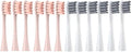 Replacement Brush Heads Compatible for Soft Bristle Nozzles 3 X/X PRO/ Z1/ F1/ One/Air 2 /SE Sonic Electric Toothbrush(6Pink6Gray)