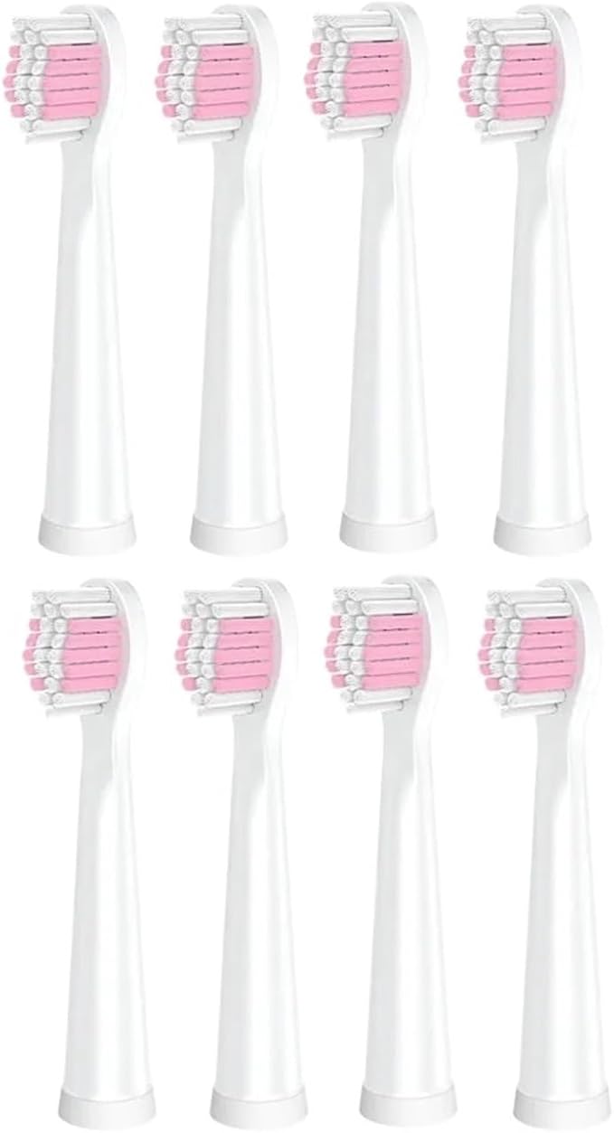 16pcs Replacement Toothbrush HeadsCompatible for Clean Soft Bristles(Pink 16pcs)
