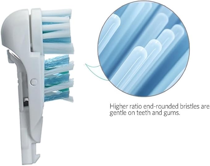 Sensitive Replacement Toothbrush Heads Refill Compatible with Cross Action Power 3733 4732 Clean Rotating Powerhead