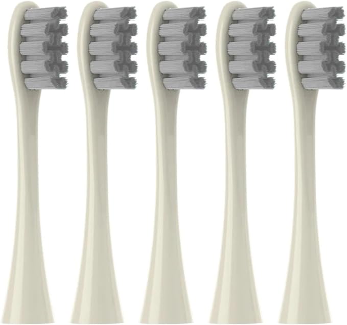 Replacement Brush Heads for Compatible ForOclean Flow/X/X PRO/F1/ One/Air 2 Sonic Electric Toothbrush Blue Green Soft Bristle Nozzles(5 geige)