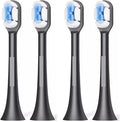 Compatible for X3 Replacement Electric Toothbrush Head(4 Black)