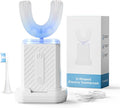 U-Shaped Electric Toothbrush 4 Modes 60-Second Clean Magnetic Contact Charging Compact and Lightweight