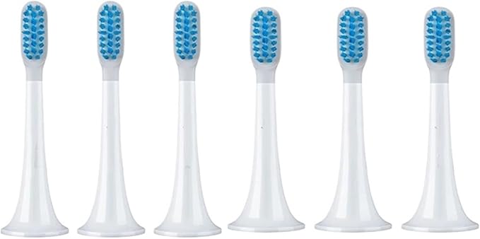 Compatible for 3pcs Original Xiaomi Mijia T300 T500 Sonic Toothbrush Heads Teethbrush Replacement Oral Hygiene Mi Brush Head(Blue 6PCS)