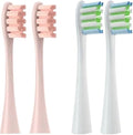 Replaceable Brush HeadsCompatible for X/X PRO/ Z1/ F1/ One/Air 2 /SE Electric Toothbrush Nozzles Vacuum Package(2pink2white)