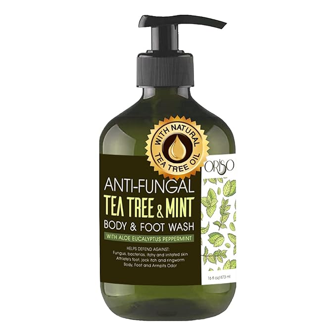 Aloe Vera Gel with Organic Aloe Vera Cold Pressed and Tea Tree Oil Body Wash with Mint