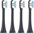 Replacement Toothbrush Heads Compatible for T301/T302/T501 Sonic Electric Tooth Brush Soft Bristle Nozzles with(4 PCS Purple)