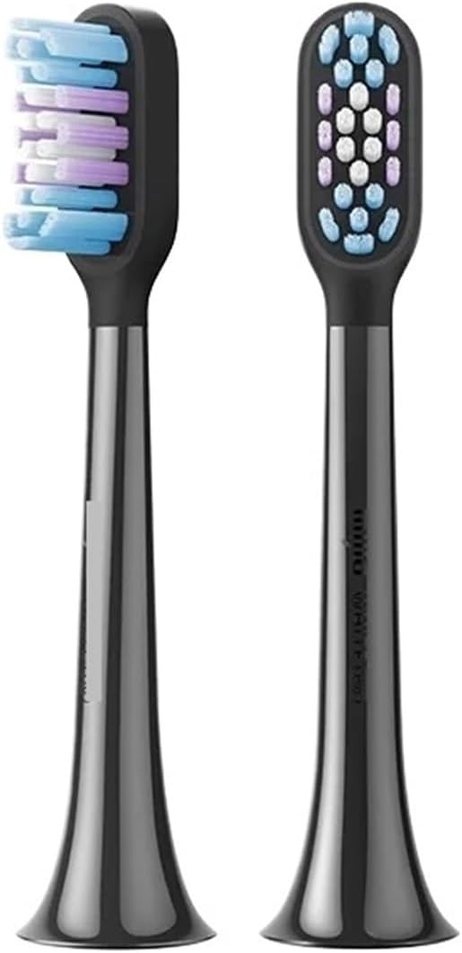 2/4 PCS Compatible for T501/T501C Electric Toothbrush Head(2pcs Black)