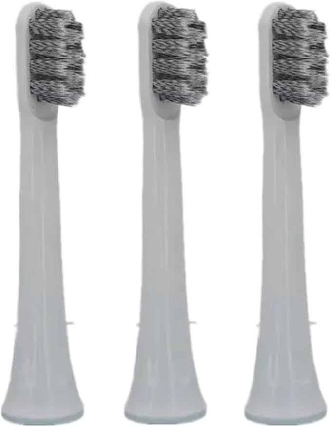 Toothbrush Replacement HeadsCompatible For Mijia T100 Mi Smart Electric Toothbrush Replacement 2 Color(Gray 3pcs)