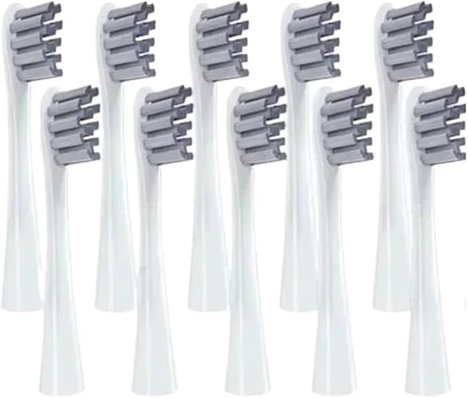 Compatible for Oclean One/ Air2 /SE/X/X PRO/ Z1/ F1 Electric Toothbrush Head 10 Pcs Replaceable Brush with Independent Package(10 Gray)