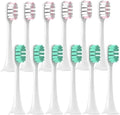 12PCS Replacement Brush HeadsCompatible for XIAOMI MIJIA T300/T500/T700 Sonic Electric Toothbrush Soft Bristle Caps(6Pink6Green)