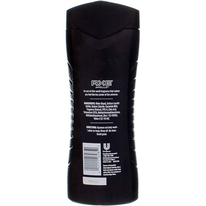Axe Shower Gel Apollo 16 oz (Pack of 2)