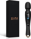 Handheld Massager for Back Cordless Massager with LCD Display Personal Massager for Pain Relief Powerful 12 Vibrating Massage Wand Black