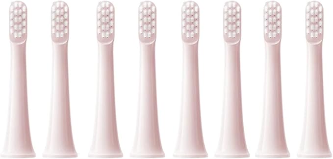 8PCS for T100 Replacement Brush Heads Electric Toothbrush(8Pink)