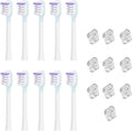 20pcs Compatible for Laifen Replacement Tooth Brush Heads Clean(As Shown Bright Whit)