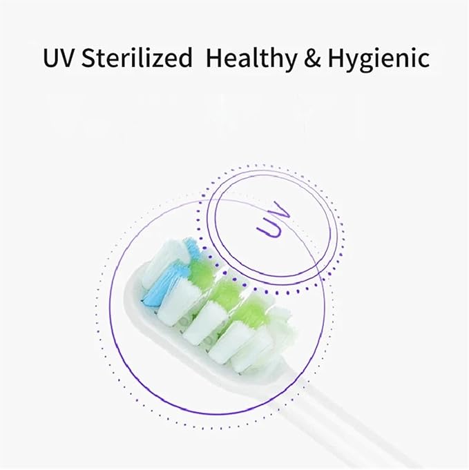 10pcs Replacement Toothbrush Head Compatible for Xiaomi Soocas Electric Sonic Individual Packing Soft Bristle Brush(10pcs Black)