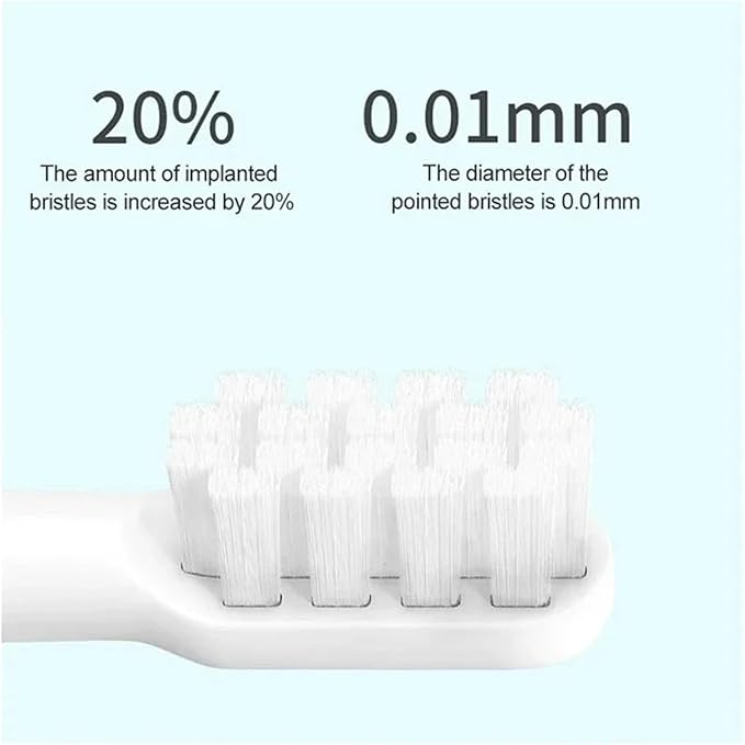 Compatible for XIAOMI MIJIA T100 Replacement Brush Heads Sonic Electric Toothbrush Vacuum Soft Bristle Suitable Nozzles 10Pcs Clean(5Pink 5White)
