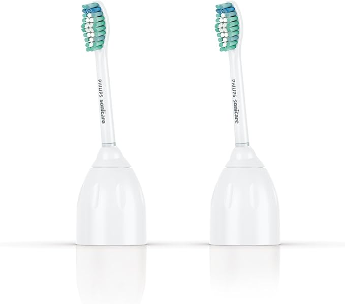 Philips Sonicare Genuine E-Series Replacement Toothbrush Heads 2 Brush Heads White HX7022/66