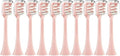 Compatible for 10pcs Replacement Brush Heads for SOOCAS X3 X5 V1 X3U Soft Bristle Electric Toothbrush Sealed Packed(10pcs Pink)
