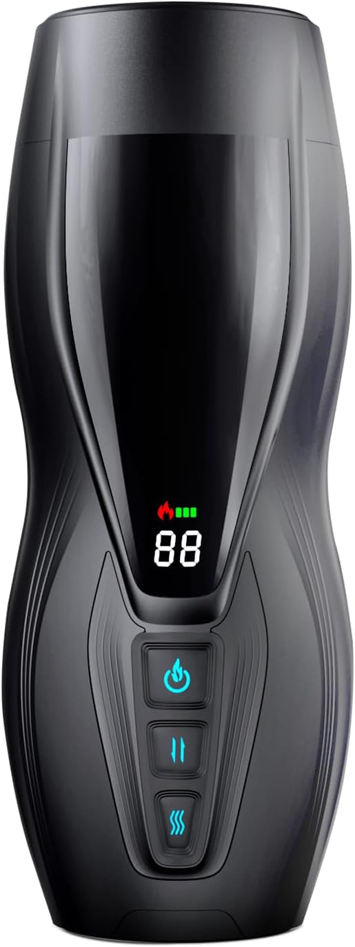 Male Masterburbatar Hands Free with 10 Viboators Heat Sucking Thrusting Massagers Modes Automatic Male Mastusbafor Tight Sleeve Hoodies Pocket Puzzy Silicone Electric Massager Machine PWO03