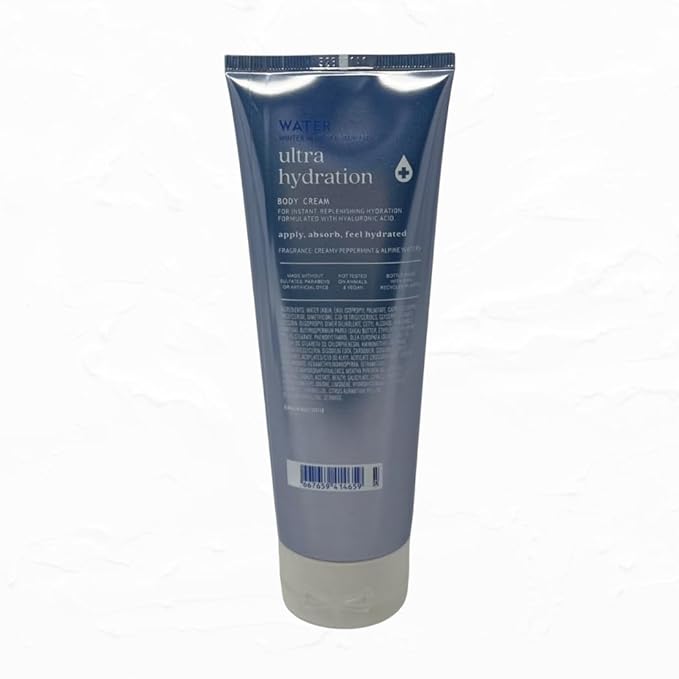 Bath &amp Body Water Winter Mint Moisturizing Body Wash with Shea &amp Cocoa Butter Made with Hyaluronic Acid 10 fl oz / 295 mL (Packaging Design Styles May Vary)